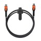 Urban Armor Gear Kevlar cable USB 1,5 m USB 2.0 USB C Negro, Naranja